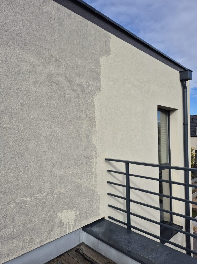 čistenie fasády z ťahanej omietky - Čunovo